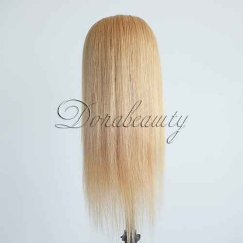 Dorabeauty #27 Honey Blonde Lace Front Wigs 150% Density Brazilian Virgin Human Hair Pre Plucked 13X4 Glueless Lace Front Wigs For Black Women Straight 10 inch
