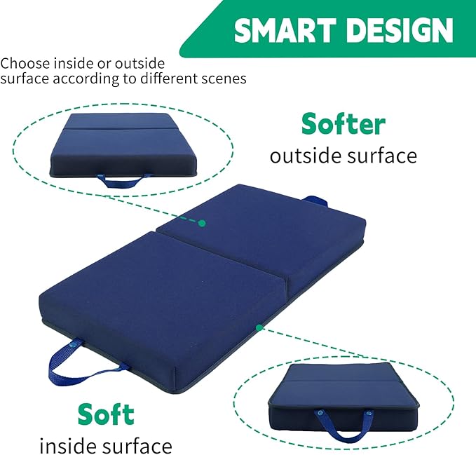 OFiSEXPT Gardening Knee Pads, Large Knee Pads for Gardening, Kneeler Pad, Thick Garden Knee Pad,Repairing-Floor Knees Mat for Prayer, Fitness, Yoga, Gym & Pilates(Blue)