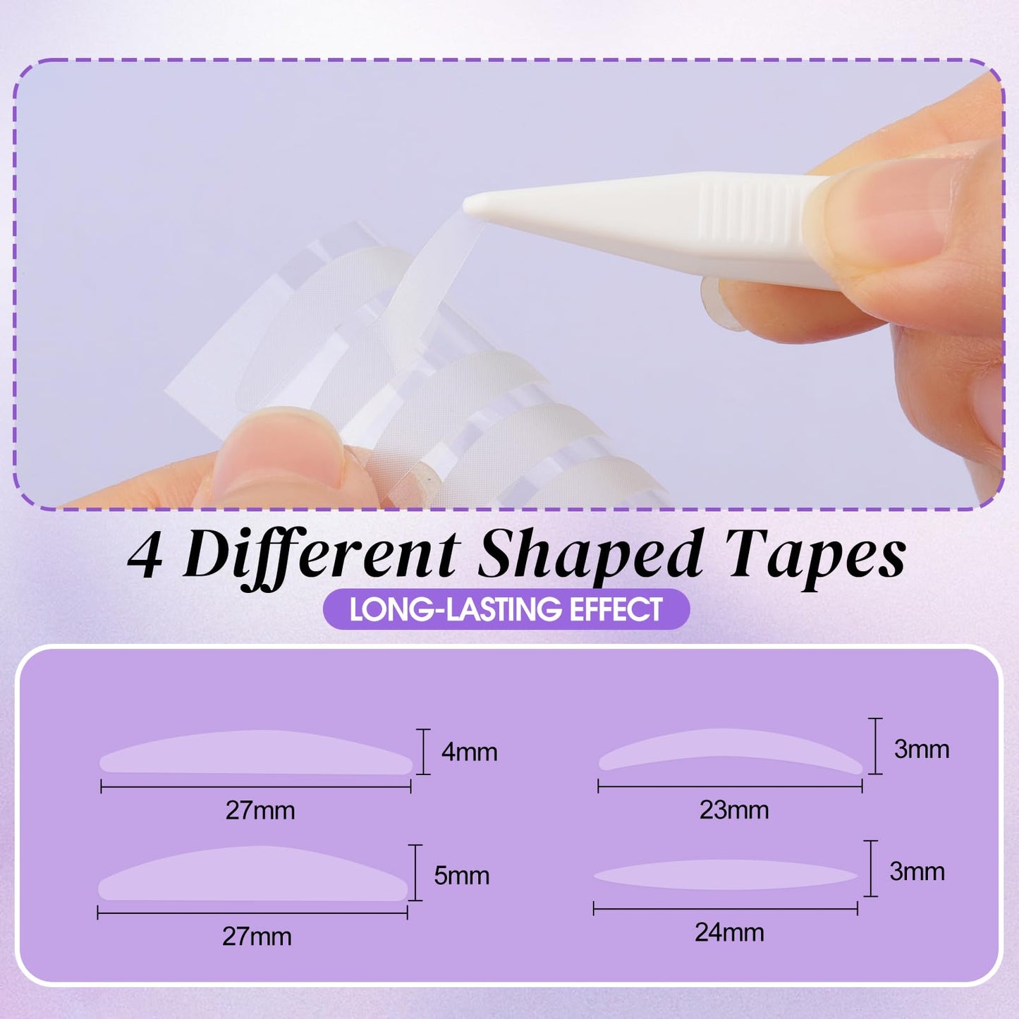 Eyelid Tape 1000 Pcs Eyelid Lifter Strips Double Eyelid Tape Invisible Slim Single-Sided Eyelid Tapes Stickers Instant Eyelid Li