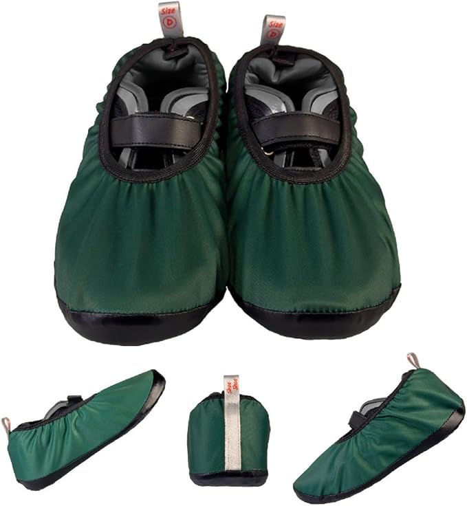 Premium Adult and Kid Shoe Covers - Keep your space clean: Home, Car, After Sports, Suitcase, Classroom - Durable, Machine-washable, Non-slip, Reusable (1 pair) for INDOOR USE