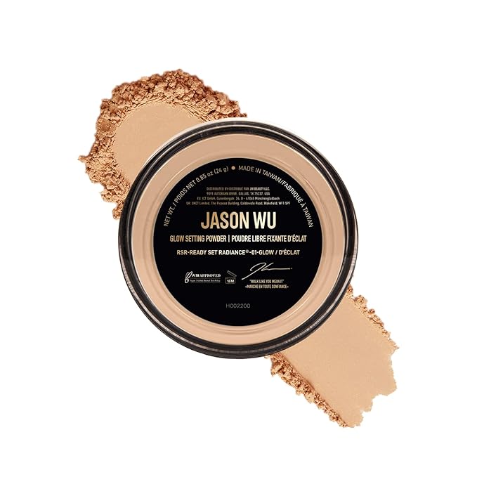 Jason Wu Ready Set Radiance Powder – 01 Glow – 0.85 oz (24g) – Luminous Setting Powder with Vitamin C & Rosehip Oil – Hydr...
