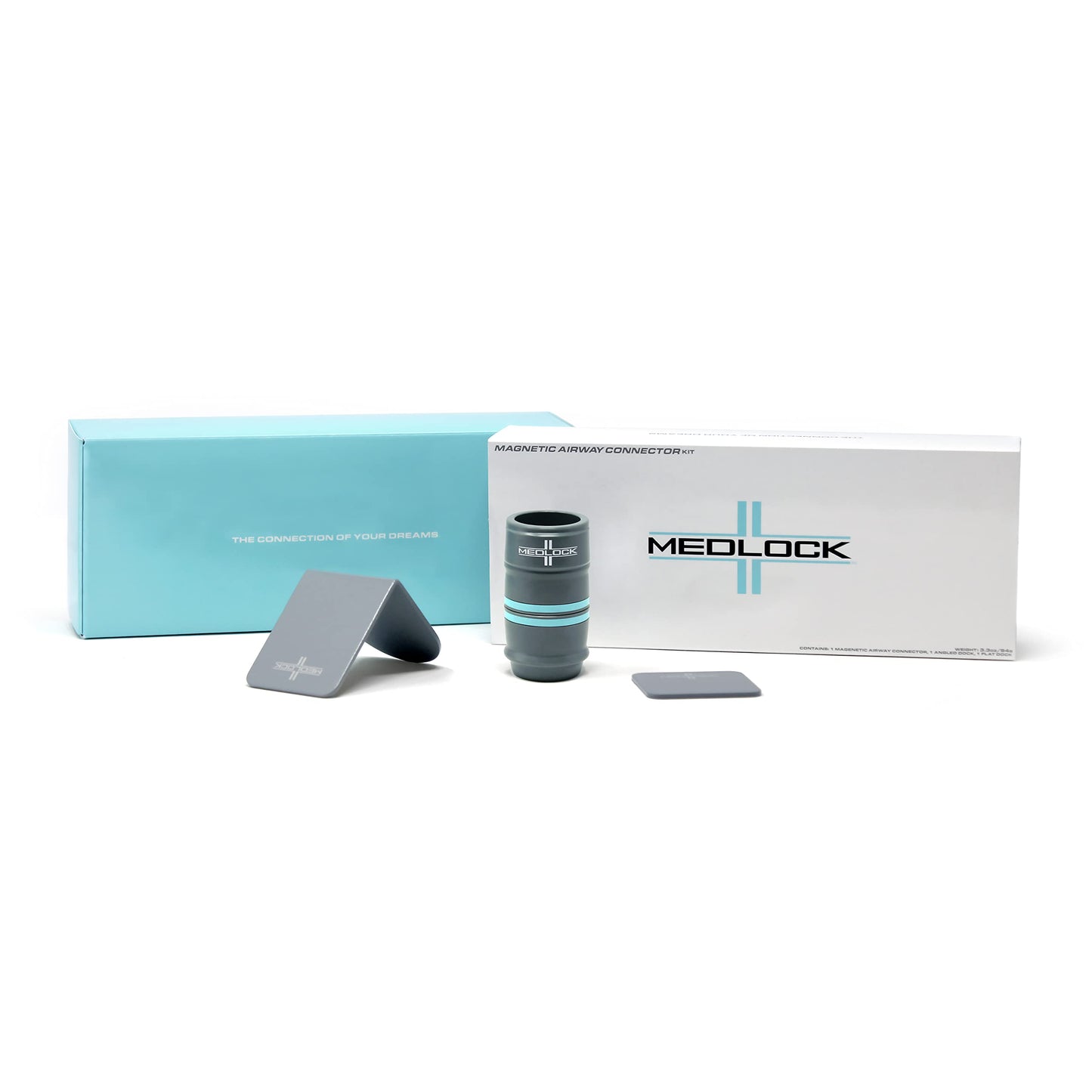MedLock Magnetic Easy Break Hose Coupling for CPAP Sleep Mask, Fits Slimline tubing Compatible with Over 40 Devices - Made in The USA