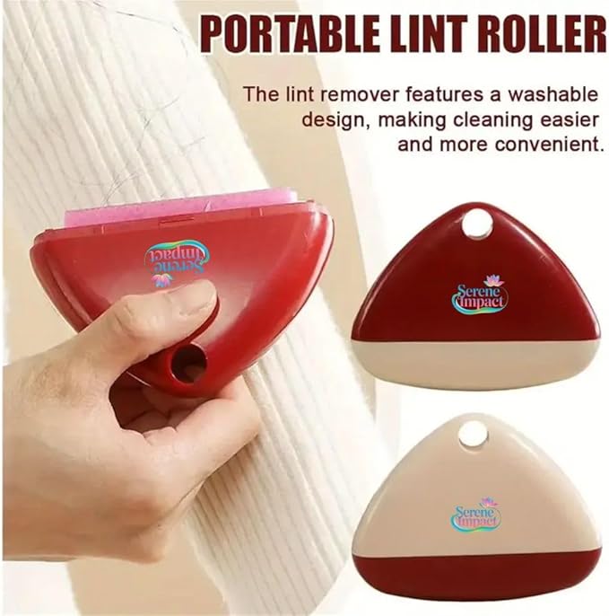 Professional Lint Roller for Clothes, Pet Hair, Dust Removal, Reusable (White)