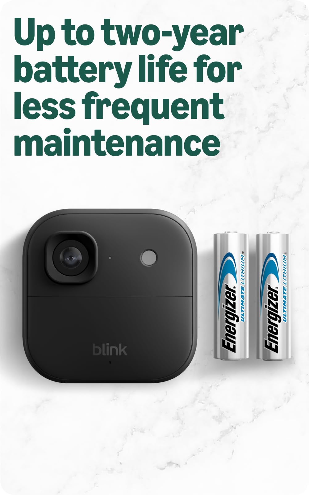 Blink Outdoor 2K+ and Video Doorbell – Two-year battery life, smart detection, Sync Module Core included – 1 Camera + Video Doorbell (Black)