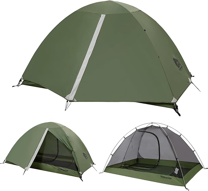 1/2 Person Backpacking Tent for Camping - Ultralight & Waterproof Outdoor Camping Tent, Easy Set Up Compact Tent for 3 Sea...