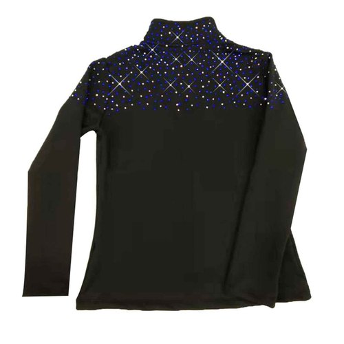 LIUHUO Figure Skating Training Pants Jackets Girls Fleece Shiny Colored Diamond Girl Comfortable Warm Coat