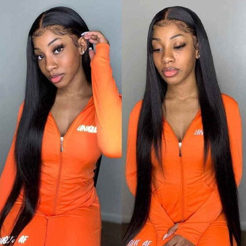 26 28 30 Inch #1B Straight Bundles Human Hair 3 Bundles Brazilian Remy Hair 100 Grams/Bundle 10A Grade Unprocessed Virgin Hairs Straight Bundle Weaves Extensions