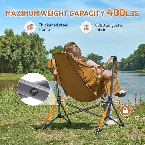 TIMBER RIDGE Hammock Camping Chair, Oversized Swinging Hammock Chair with Adjustable Back and Seat for Outdoor Lawn, Sport...