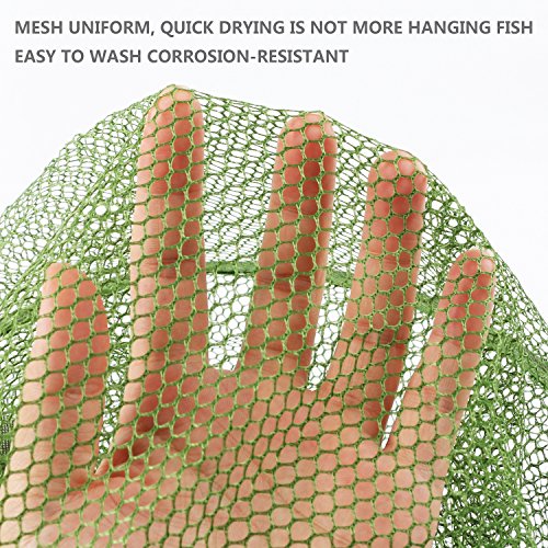 Collapsible Fish Basket Mesh Fish Trap Portable Fish Cage Foldable Fishing Keep Net for Keeping Fish Alive, Bait Storage C...