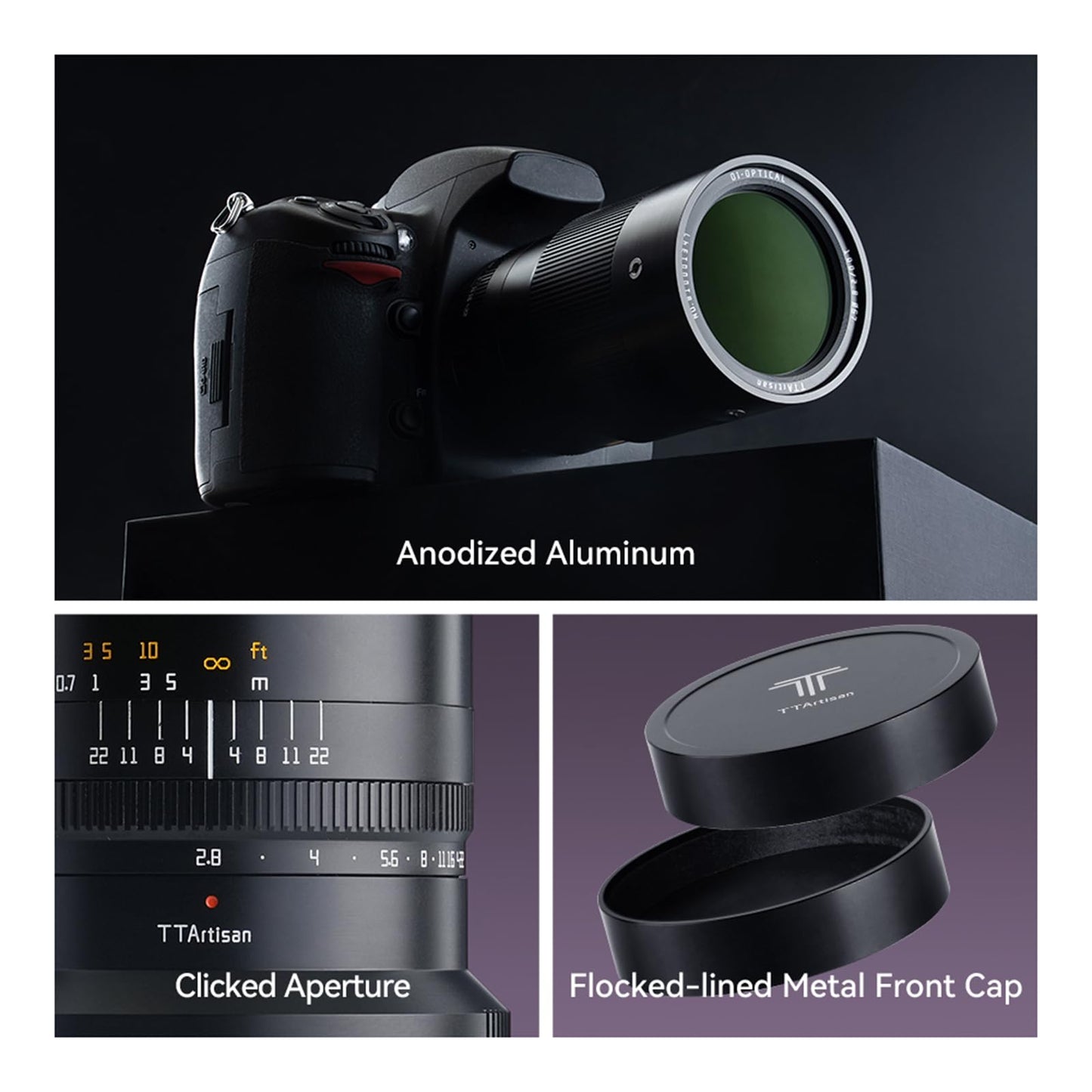 TTArtisan 100mm F2.8 2X Macro, Full Frame Lens 2X Magnification for E-Mount Mirrorless Cameras A7IV A7RIV A7RV A7SIII A7C A9II A1 A6400 A6600 NEX-7 NEX-5T NEX-5R NEX-5N NEX-3N