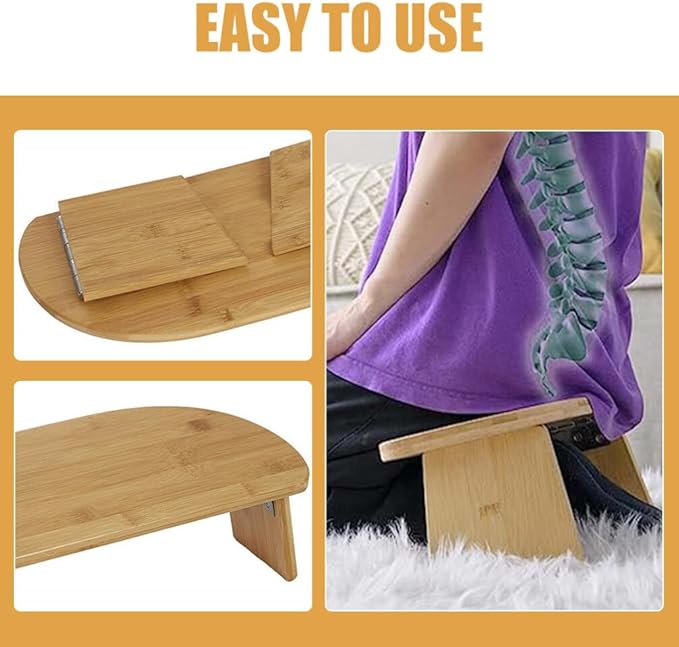 GANAZONO Meditation Bench Stool Lightweight Kneeling Seat Portable Zen Meditation Stool for Home and Travel Strong Load-Bearing Design for Comfort and Stability