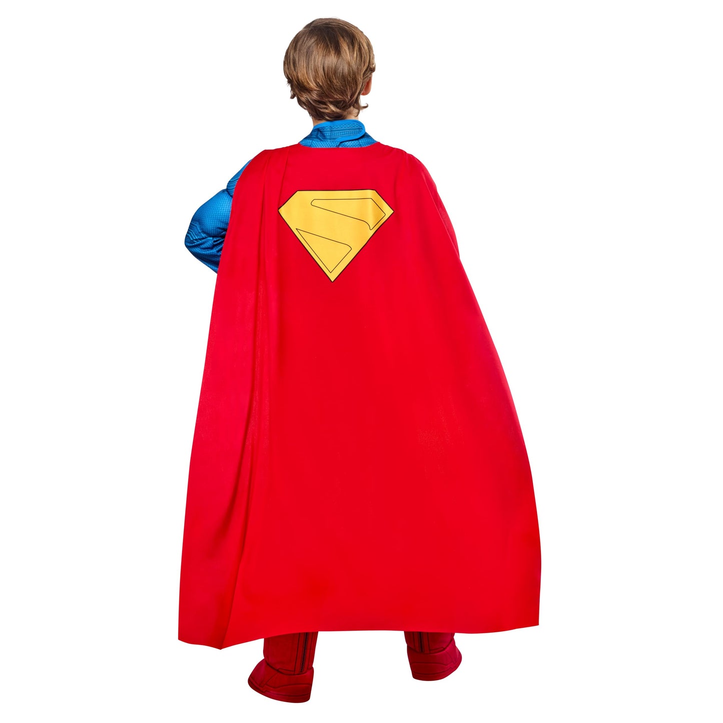 Rubies Superman Deluxe Kids Boys Costume Jumpsuit with Shoe Covers and Cape, X-Small, for Superhero Dress Up, Parties and Halloween