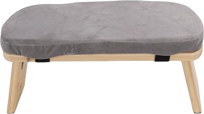 Zerodis Yoga Meditation Bench Meditation Benches Zen Stool Prayer Bench with Cotton Cushion and Nonslip Pads for Home Relaxation Tea Ceremony Yoga Modern