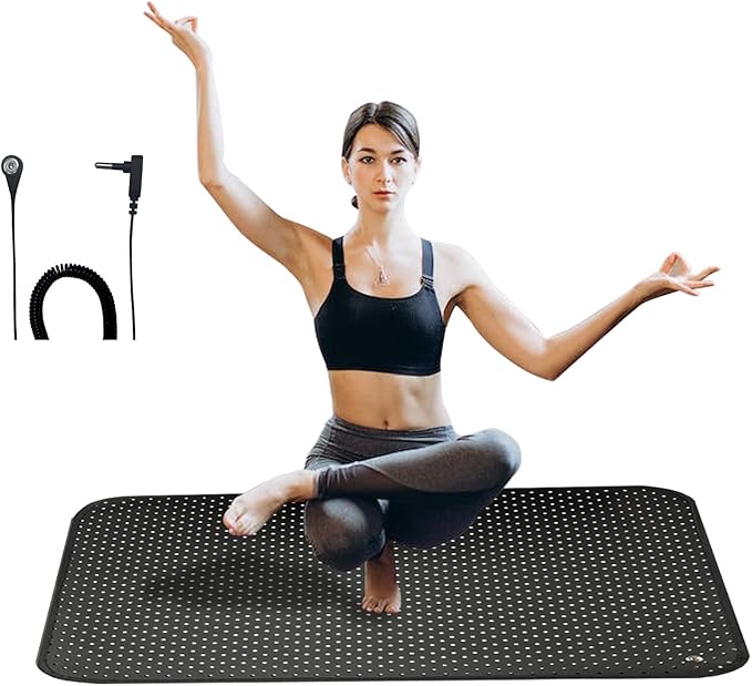 EOHELGRO Grounding Mat for Sleeping, Earth Mat Grounding Pad for Energy, Pain Relief, Inflammation, Feet and Back Pain (23.6"x35.4")