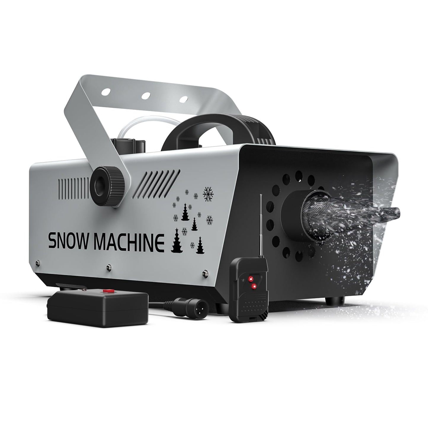 1000W Snow Machine Remote & Manual Control Snowflake Making Adjustable Snowflake Size Snowmaker Perfect for Christmas,Weddings a