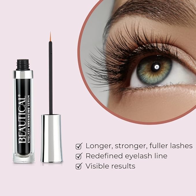 Eyelash Serum – Lash Enhancing & Conditioning Formula with Botanical Ingredients for the Appearance of Fuller, Shinier & Healthier-Looking Lashes – Nourishing Lash Care, 3ml