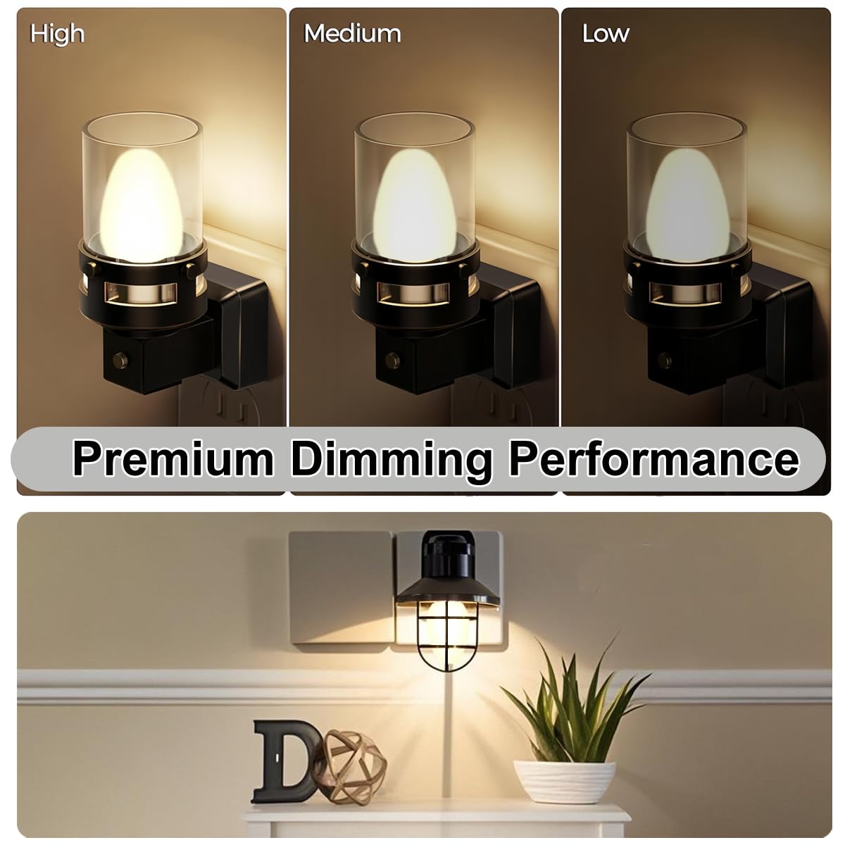 ZwwYvv Night Light Bulbs,E12 Candelabra Base,4 Watt/C7/120V Decorative Bulb,Warm White,6 Pack