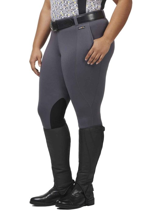Kerrits Performance Knee Patch Pocket Tight Cinder Size: XL