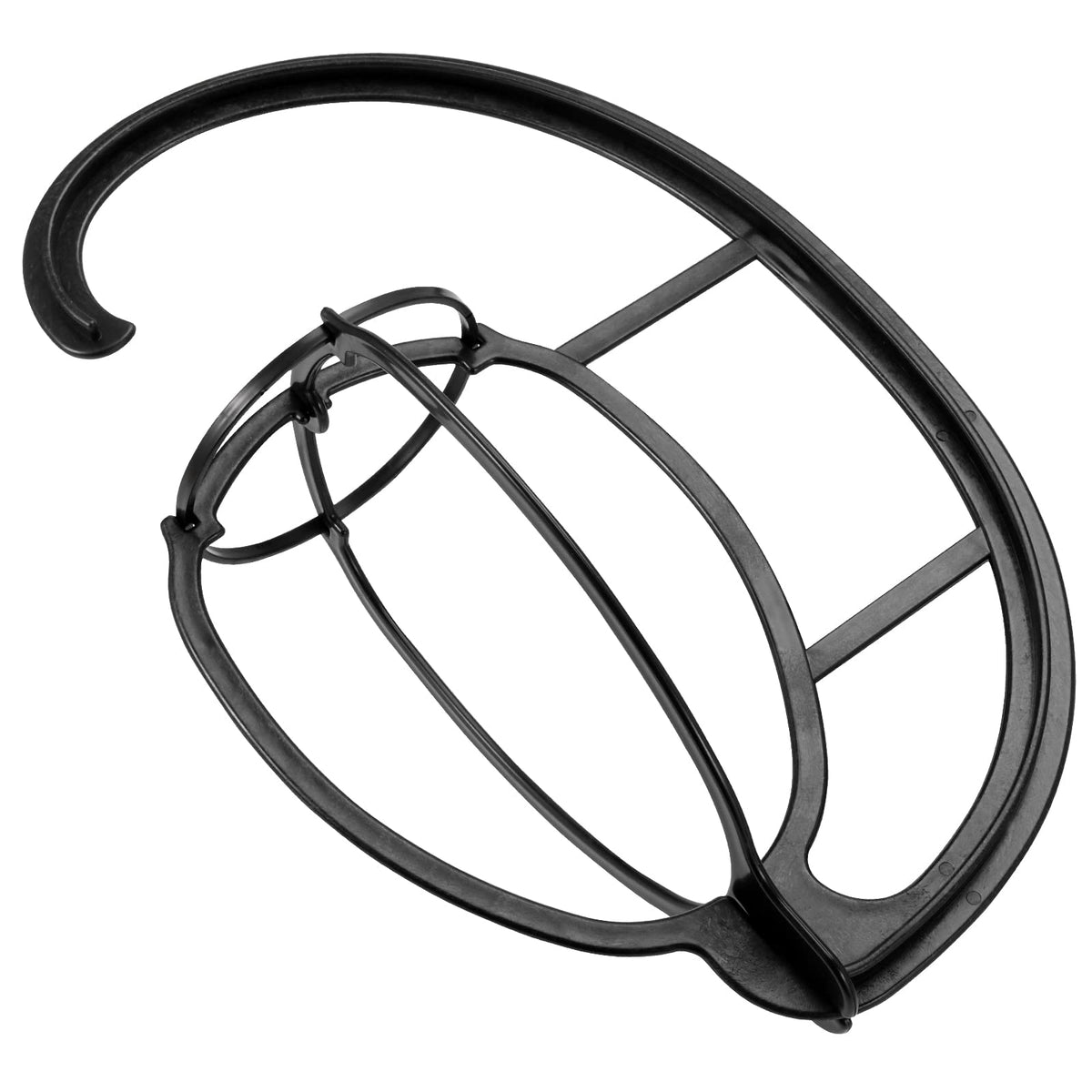 MANCHAP 12 Pack 15 Inch Black Wig Hanger, Plastic Hanging Wig Head Stand for Multiple Wigs and Hats
