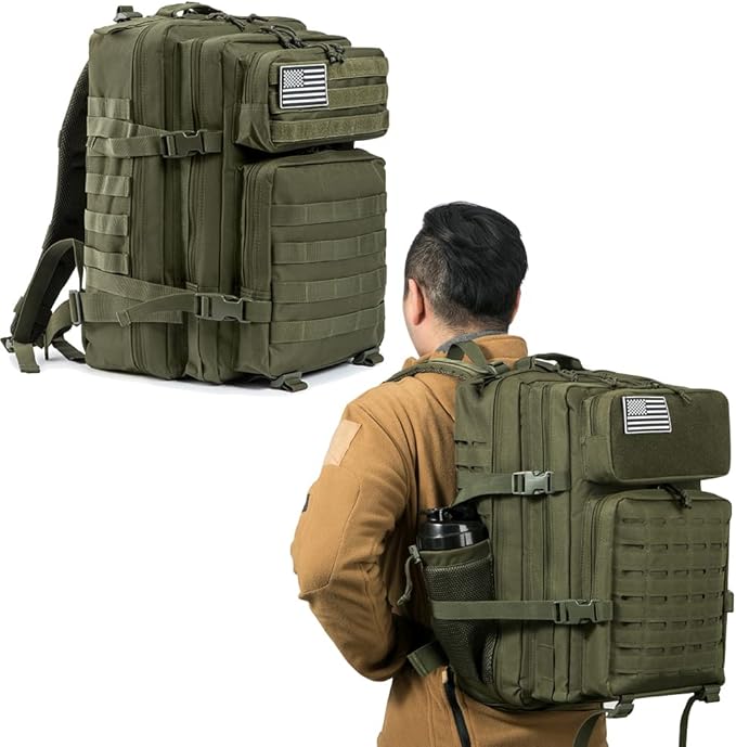 QT&QY Tactical Backpack V1.0(Green) Military Backpack V3.0(Green)