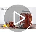 1 Gallon Drink Dispenser with Spigot 18/8 Stainless Steel – Airtight & Leakproof Glass Sun Tea Jar with Anti-Rust Lids, Be...