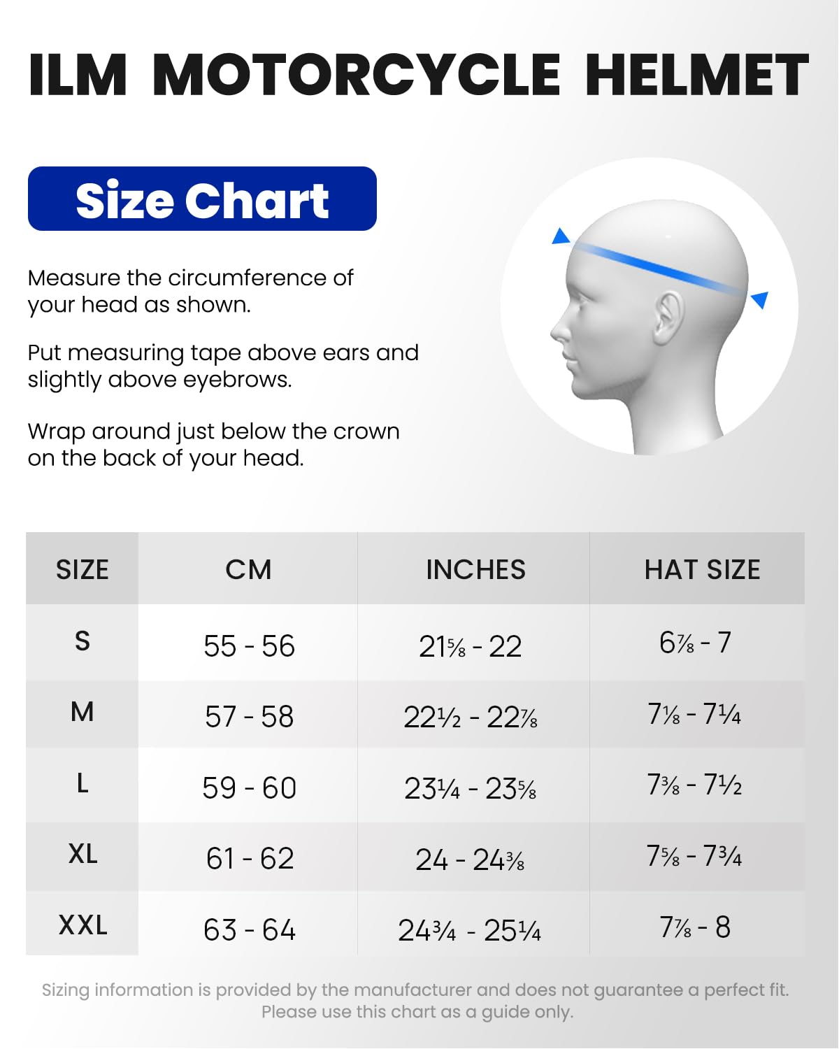 ILM Open Face Motorcycle 3/4 Half Helmet DOT ECE for Adult with Tinted Clear Visor Moped ATV Cruiser Electric Scooter Model HS711(Black Gray,XL)