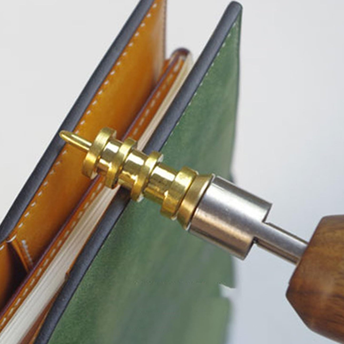 Refining the Details/Digital Craft Tool/Skiving Machine/Electric Leather Edge Creaser with 14 Heads for Creative Study and Advanced Hide Material Processing Task(Two)