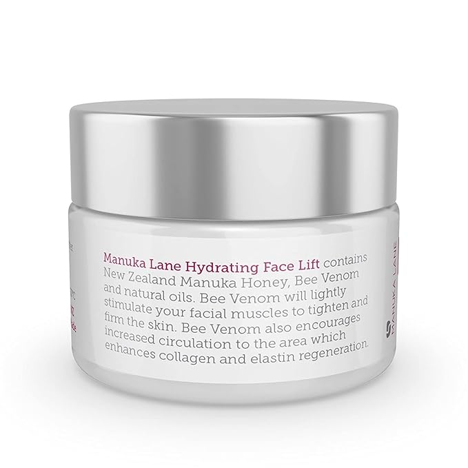 Natural Bee Venom Face Lift Treatment Cream with Active Manuka Honey, Shea, Cocoa Butter, and Jojoba – Nature’s Most Powerful Solution!