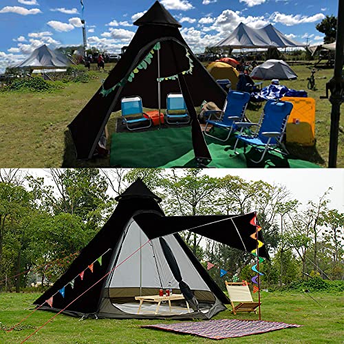 12'x10'x8'Dome Camping Tent 5-6 Person 4 Season Double Layers Waterproof Anti-UV Windproof Tents Family Outdoor Camping Te...