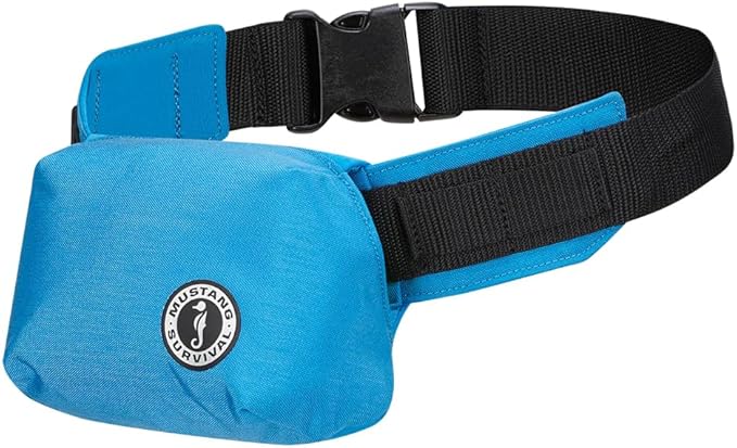 Mustang Survival Minimalist Belt Pack PFD (Color: Azure Blue)
