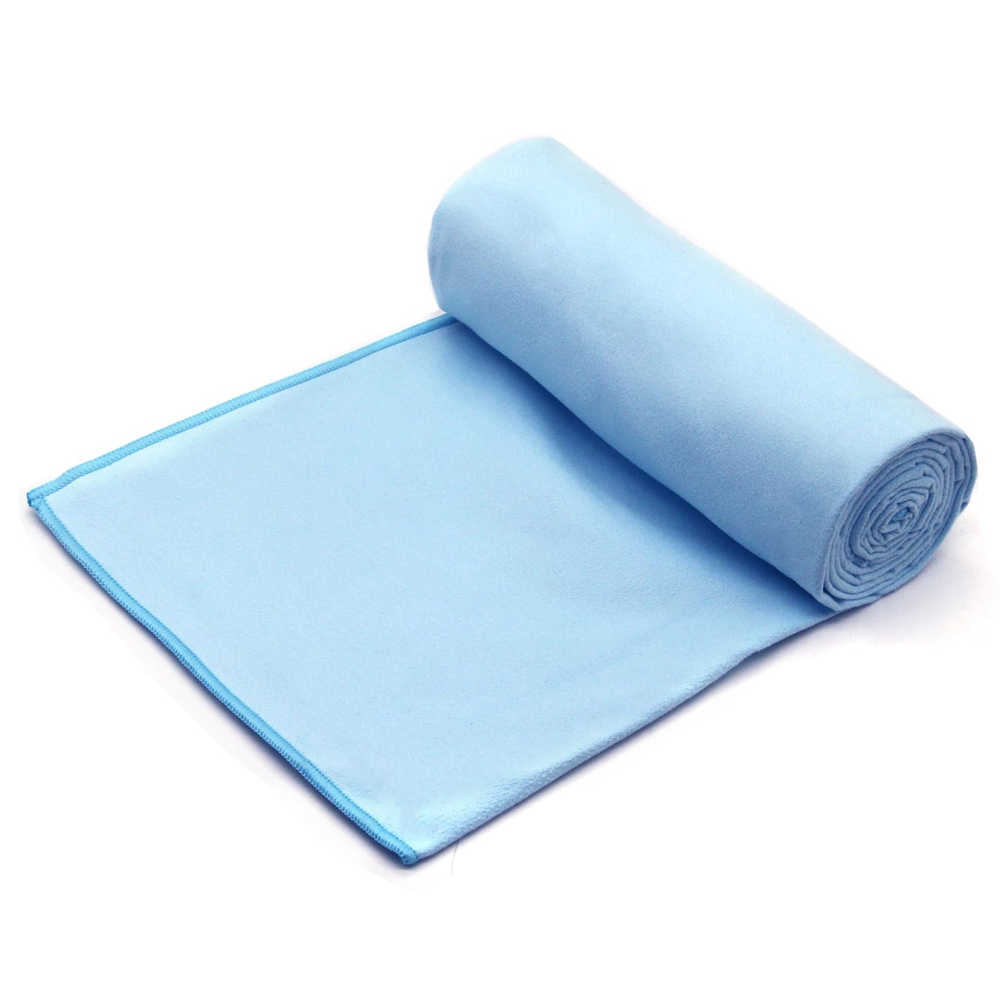 Eunzel Hot Yoga Towel Non Slip Yoga Mat Towel Non-Slip Sweat Absorbent Towel for Hot Yoga, Pilates and Workout 72" x 26.5", Blue