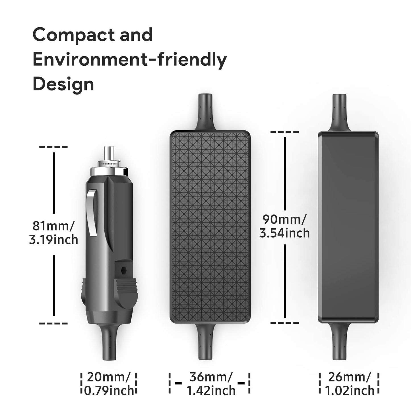 KFD DC Adapter Power for ResMed Airsense 10 Air Sense S10 AirCurve 10 Series CPAP BiPAP Machines AirCurve S10 Resmed S10 370001 37297 R360-760 370006 R370-7407 12-24V Vehicle Car Charger 24V 3.75A 90W