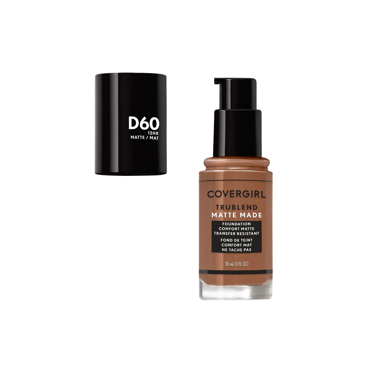 COVERGIRL TruBlend Matte Made Liquid Foundation, Toasted Almond, 1 Fl Oz (Pack of 1)