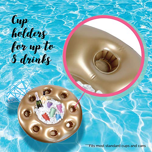 Pop Fizz Designs Inflatable Bachelorette Party Bar | Ring Cooler and Pool bar for Bachelorette Party