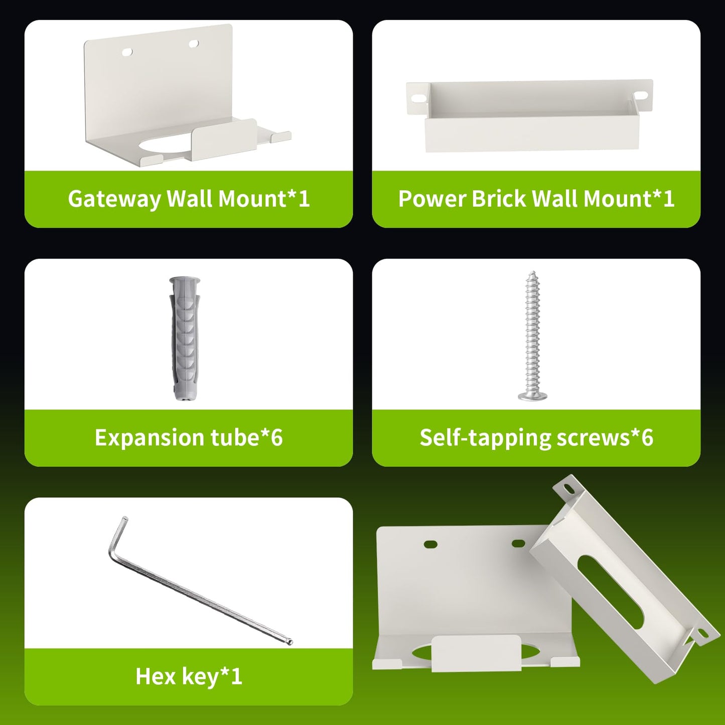 Wall Mount for AT&T Fiber (Arris) BGW320,Heavy Metal Wall Mount for AT&T BGW-320 Internet Modem Gateway +Original Power Bricks Holder,Easy Install with All Hardware Included(White Holder Only)
