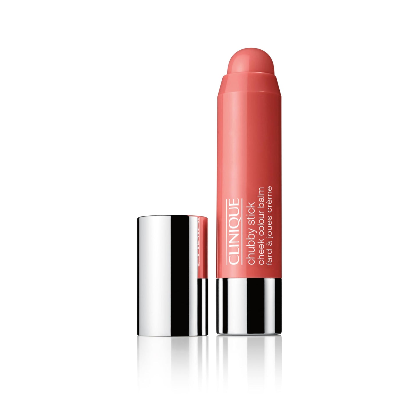 Clinique Chubby Cream Blush Stick Cheek Colour Balm, Robust Rhubarb, 1 Count
