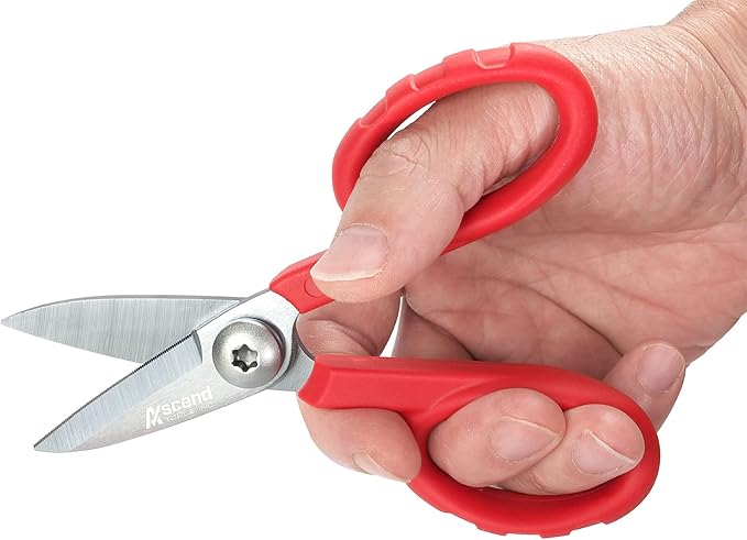 Ascend Tools 5-1/2 inch Carbon Steel Shears - Kevlar, Dyneema, Vectran, Spectra, Technora, Nomex, Innegra, Dacron, Fiberglass, Carbon Fiber, Fiber Optic Kevlar Shears