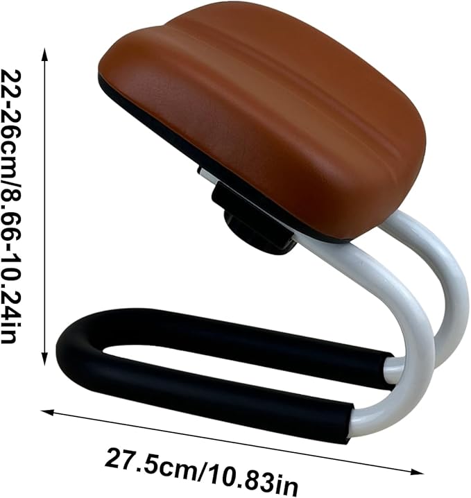 Prayer Stool - Accessories, Non-Slip Leg Sleeve, Portable Chair for Home Yoga Studio | Prayer Bench Foldable Meditation Seat, Metal Frame Yoga Stool Adjustable Height, Bench Seat with Non-Slip Leg
