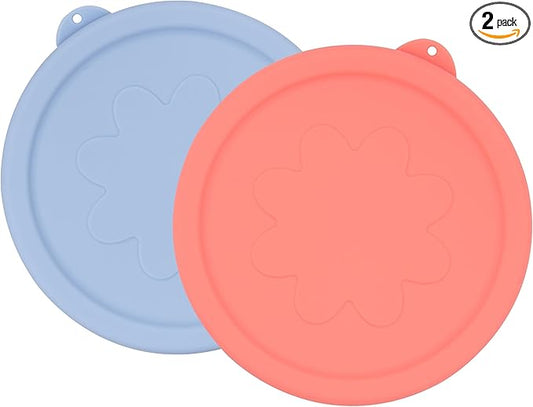 7 Cup Silicone Replacement Lids Storage Cover for Anchor Hocking Glass Bowls (Container not Included) 2 Pack Microwave, Dishwasher and Freezer Safe