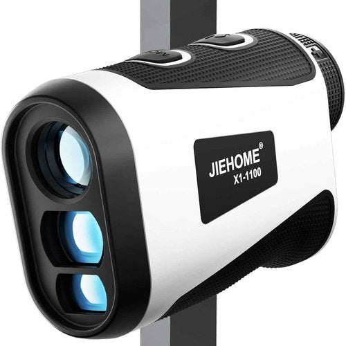 Golf Rangefinder JIEHOME X1 1100 Yardage Rangefinders with Magnetic Laser Range Finder 6X Magnification, Flag Lock, Vibration Rechargeable Distance Slope Speed Rangefinders for Golfing Hunting Archery