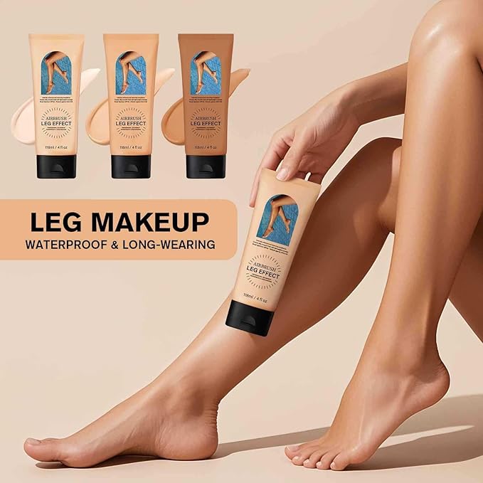 Leg Makeup Waterproof No Transfer, Light Long-Lasting, Easy Application, Legs & Body Concealer Makeup. (Fairest Glow)