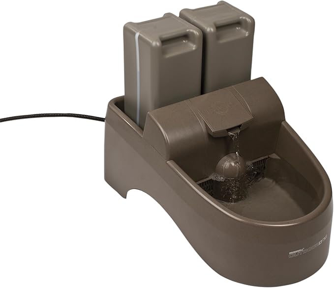 PetSafe Drinkwell Outdoor Dog Fountain - Encourages Drinking - Replaceable Carbon Filter - UV Resistant Plastic - BPA-Free...