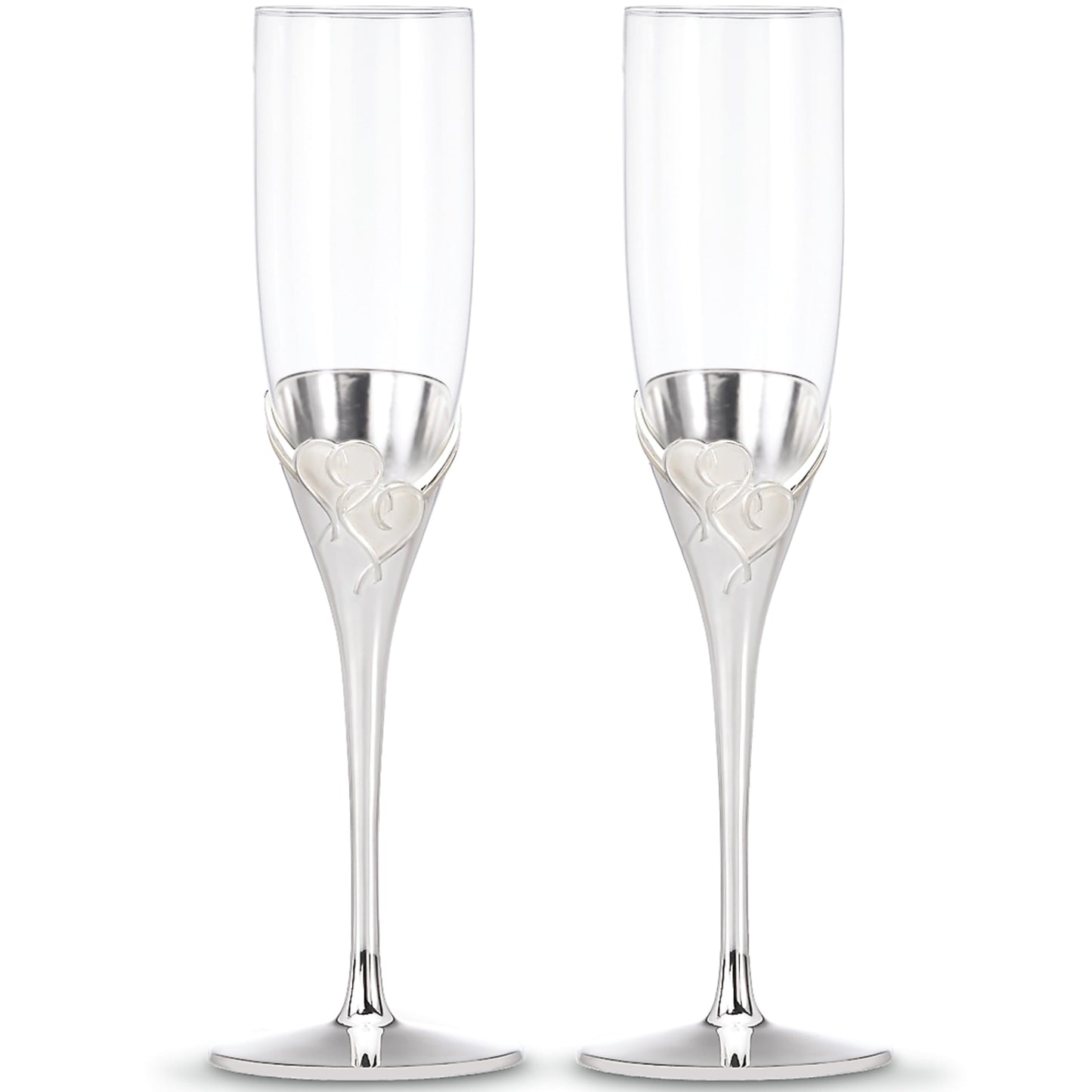 Lenox True Love Glass Flute Pair Clear, 1.25 LB