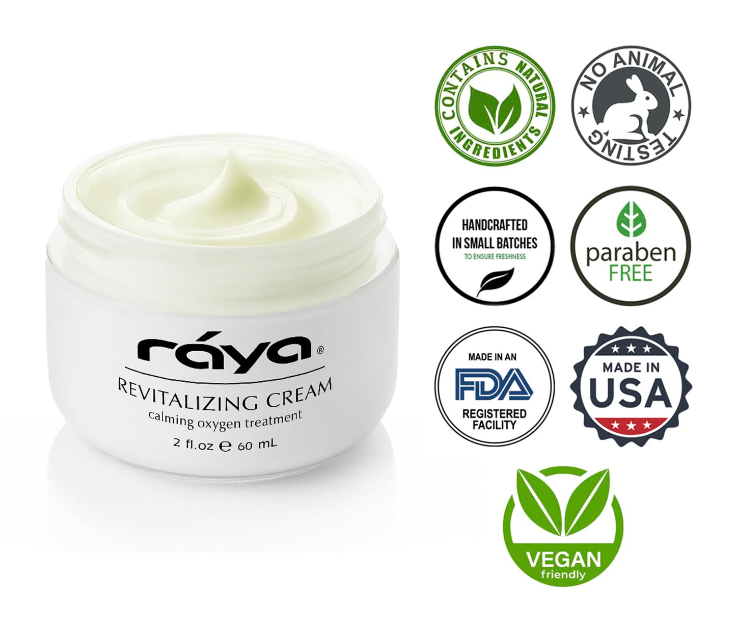 Raya Revitalizing Cream (307) | Moisturizing, Regenerating, and Calming Facial Day and Night Cream for Dry and Irritated Skin |