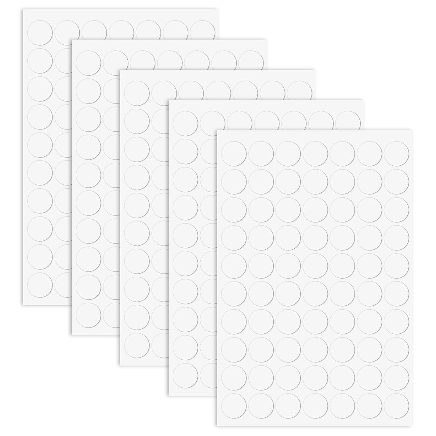 BUSOHA 350 PCS Double-Sided Adhesive Dots,Clear Removable Sticky Adhesive Putty,Round Acrylic No Trace Sticky Putty Waterproof Dot Stickers for Wall Hanging Festival Decoration (10mm)
