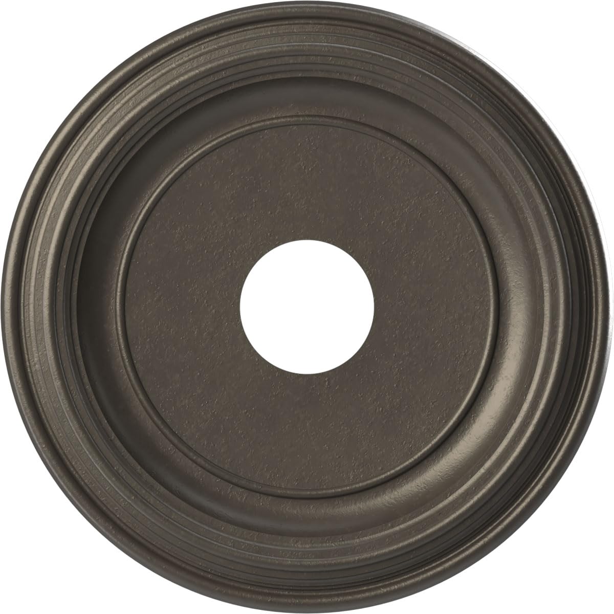 16Od X 3 1/2Id X 1 3/8P Traditional Thermoformed Pvc Ceiling Medallion (Fits Canopies Up To 9 1/2), Universal Aged Metallic Weat