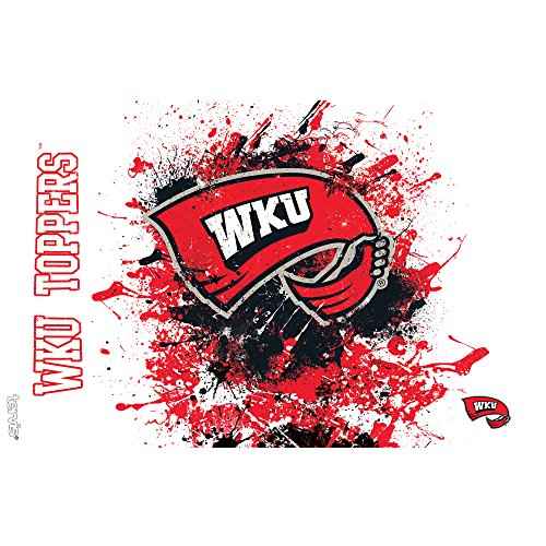 Tervis Western Kentucky Hilltoppers Splatter Tumbler with Wrap and Red Lid 16oz, Clear