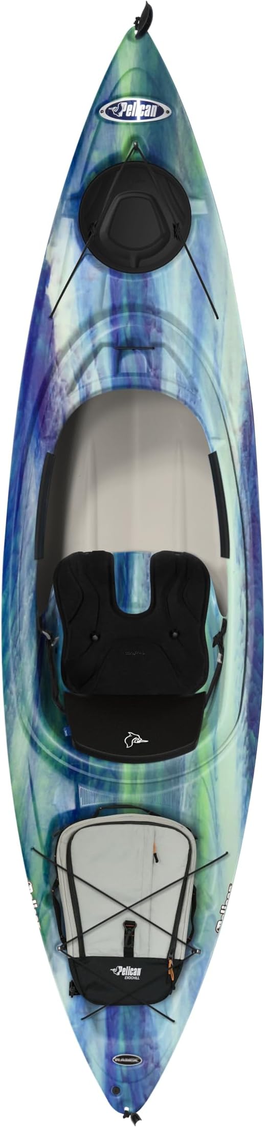 Pelican Argo 100X EXO - Recreational Sit in Kayak - Lightweight Patented Ram-X™ Material - Ergobreeze™ Seating System - 10 ft