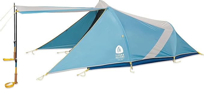 Sierra Designs Clip Flashlight 2 – Lightweight, Backpacking and Camping Tent – Large Vestibule Style Awning - Included Bur...