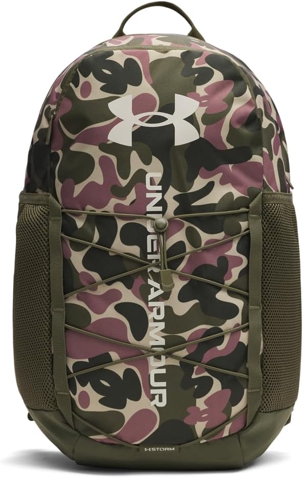 Under Armour Unisex Hustle Sport 6.0 Backpack, (390) Marine OD Green/Marine OD Green/Summit White, One Size Fits Most